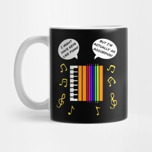 Funny accordion instrument Mug